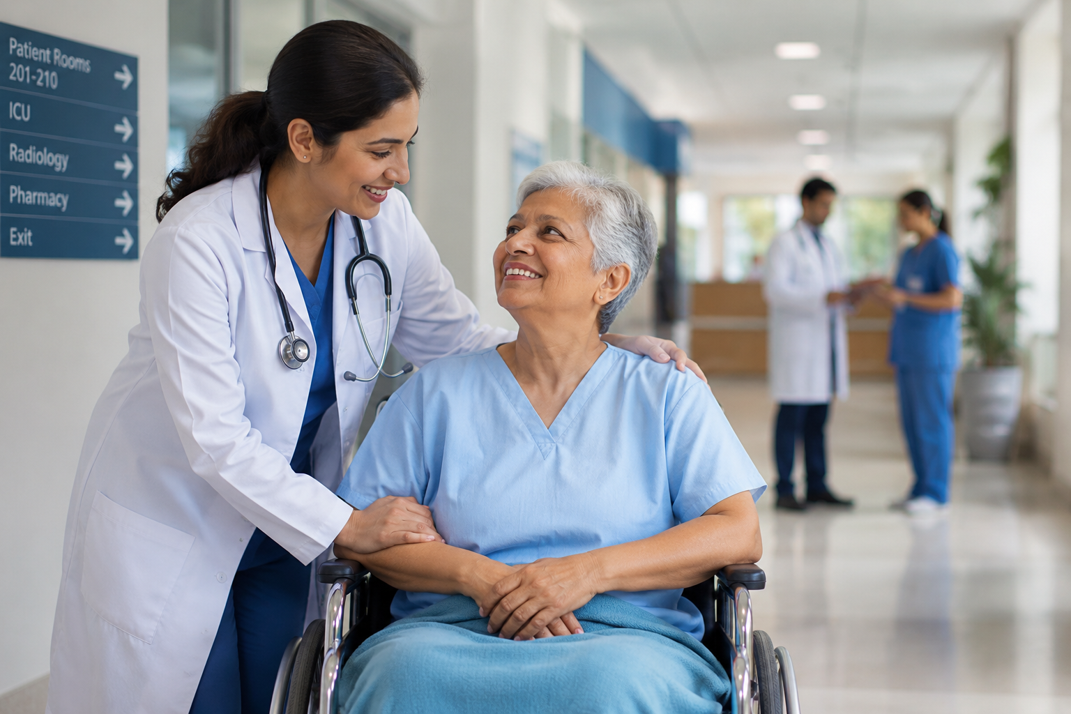 Doctor consulting with a patient about chronic condition management